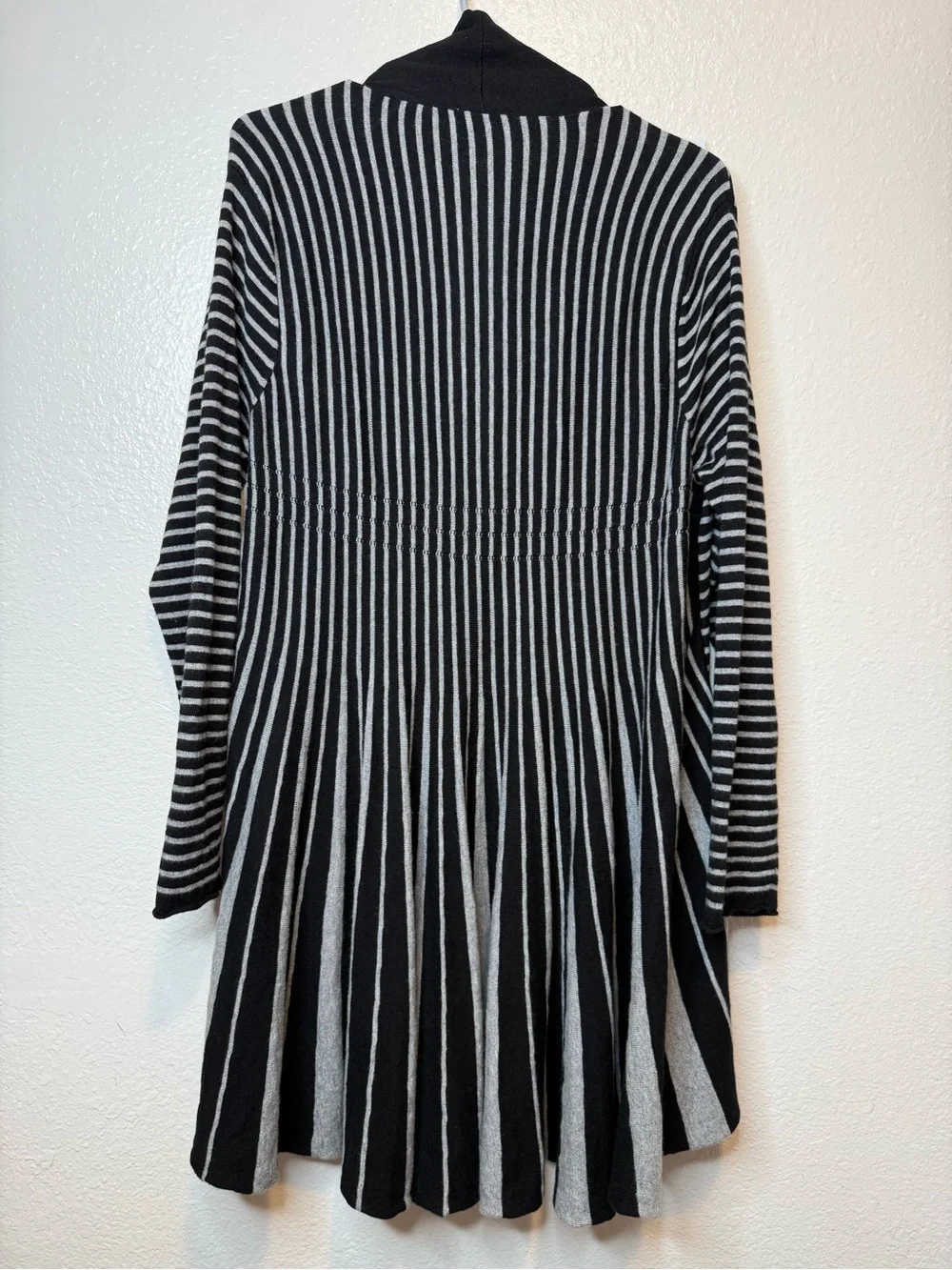 Soft Surroundings Downtown Topper Striped Cardigan *Flaws* Size L Office Preppy